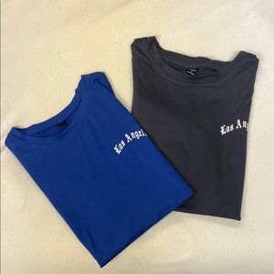 Men's “Los Angeles” Blue and Gray T Shirt